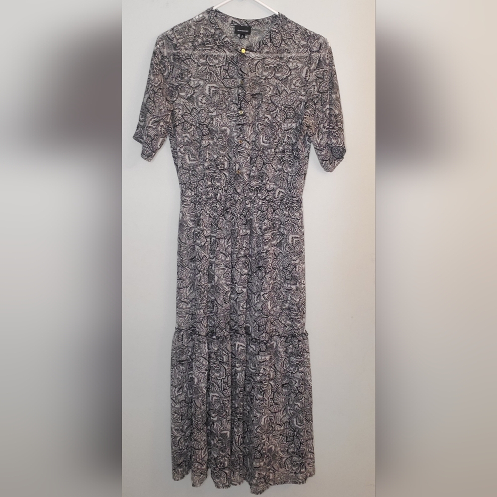 Who what wear Sheer Maxi Dress Small EUC